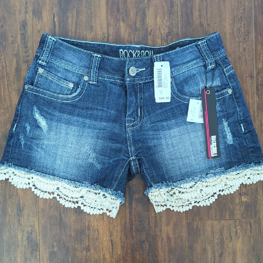 Women's Blue Denim Shorts